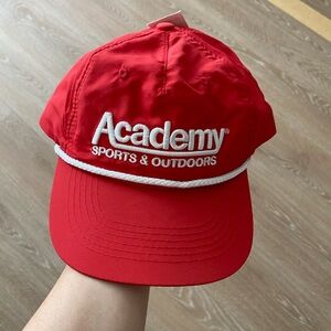 NWT Academy red vintage adjustable cap